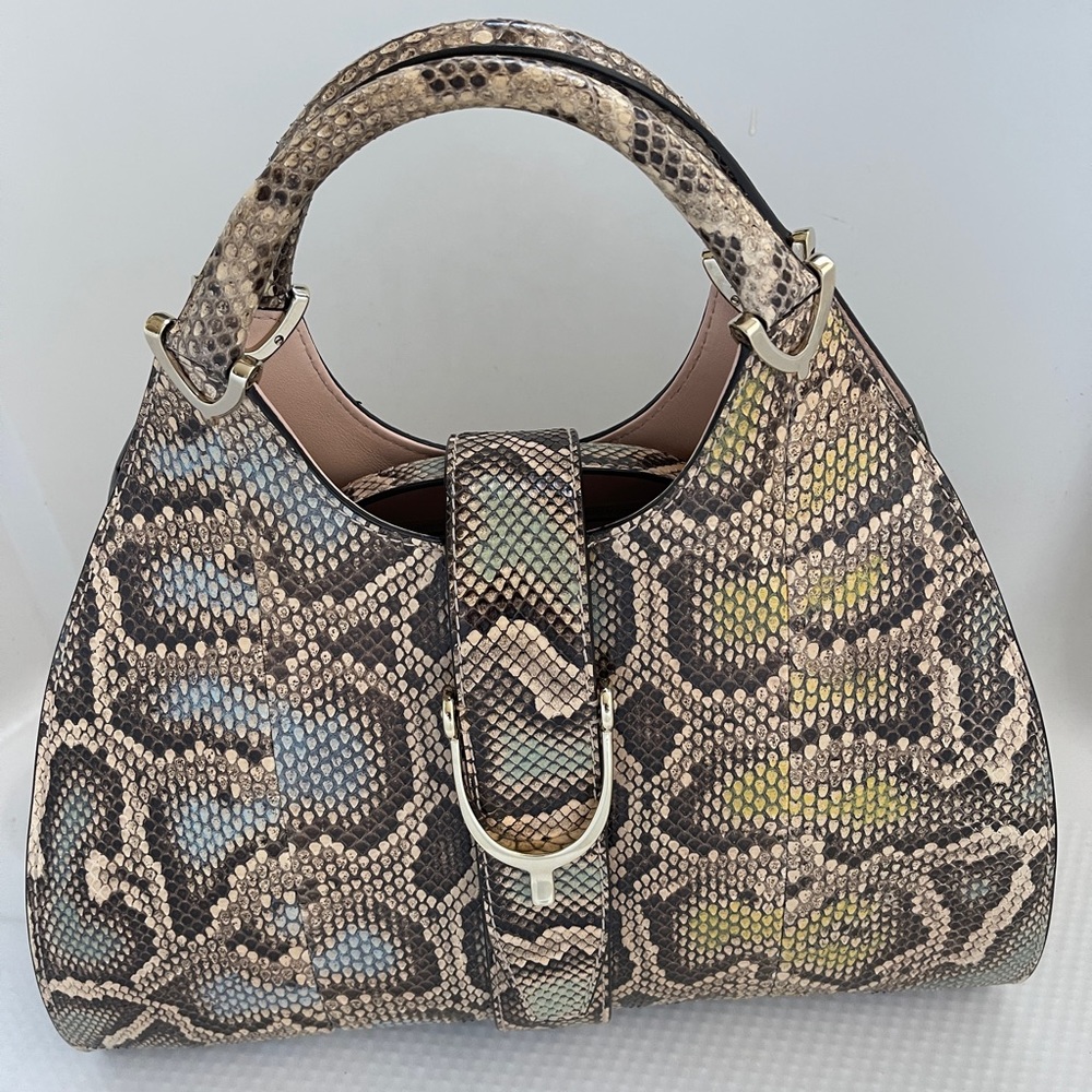 Gucci Limited Edition Python Skin Leather Satchel